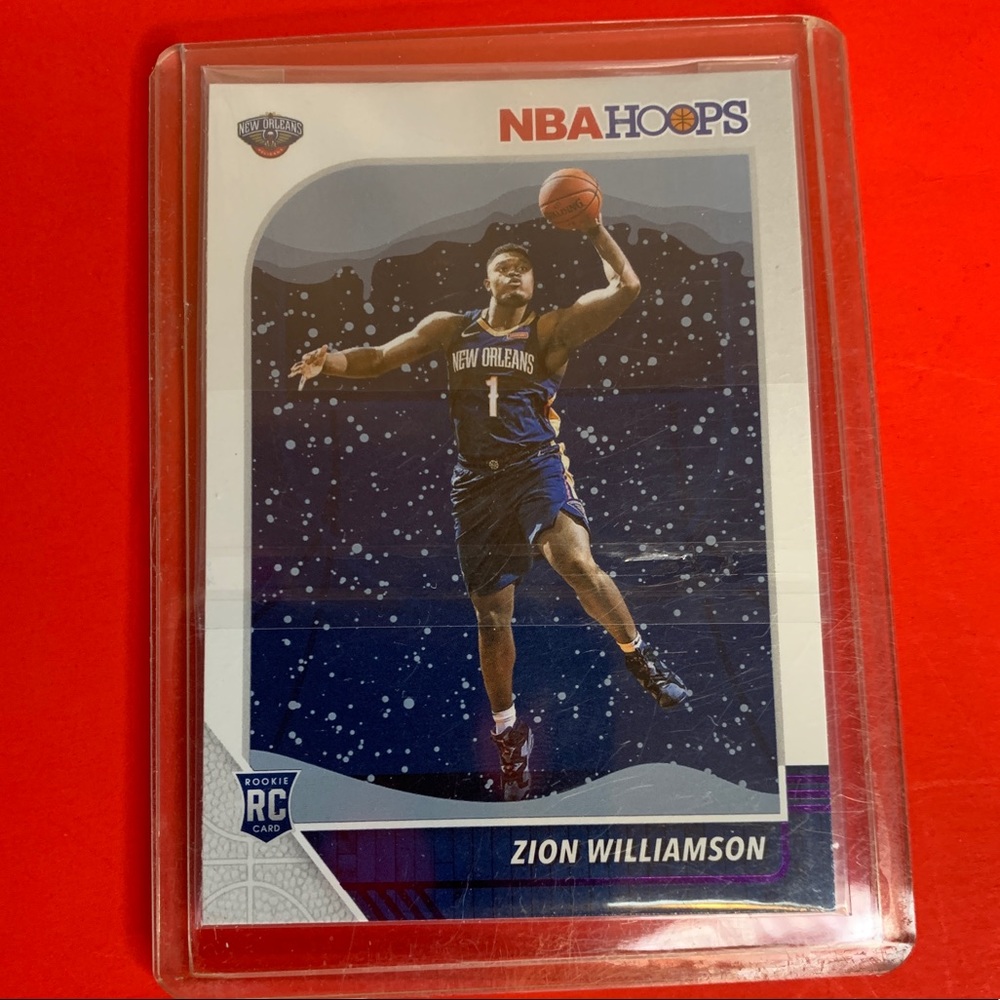 Zion Williamson Rookie Card New Orleans Pelicans 2019-20 Panini NBA Hoops No 258